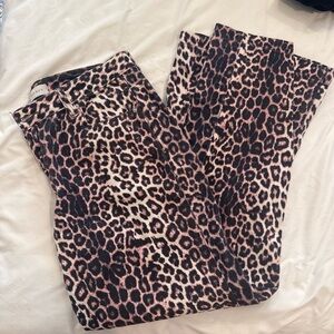 Pacsun Casey Low Rise Leopard Jeans
